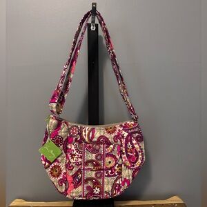NWT Vera Bradley Paisley Meets Plaid Clare Bag